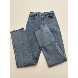 Abercrombie And Fitch 90s Straight Ultra High Rise Light Wash Jeans SZ 25/0